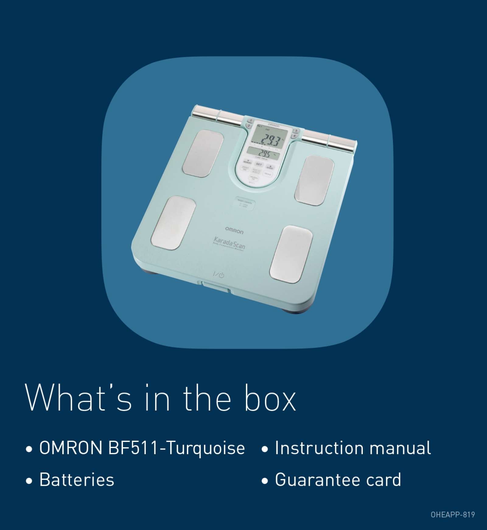 BF511 Turquoise - OMRON Healthcare EMEA