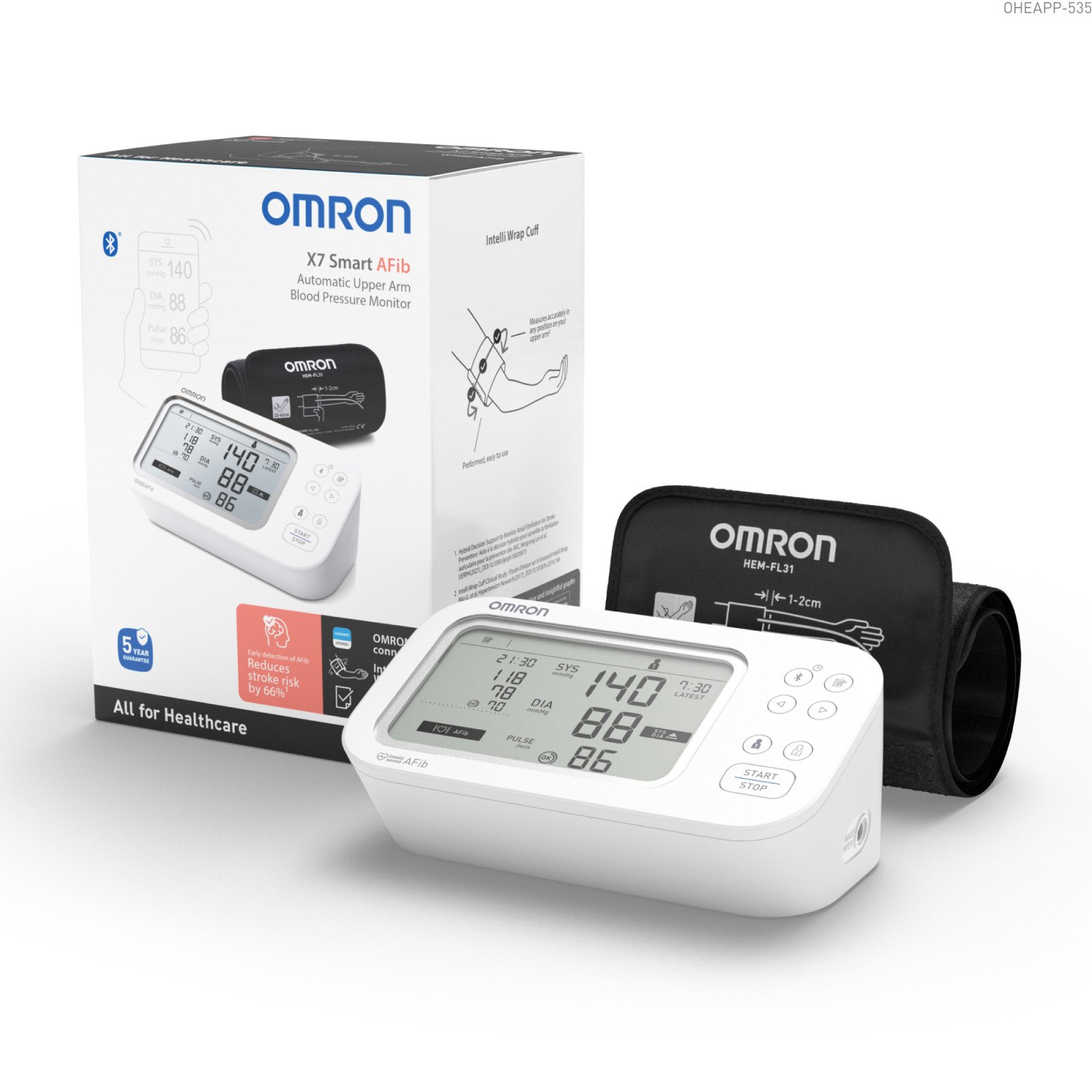 X7 Smart Blood Pressure Monitor for AFib - OMRON Healthcare EMEA